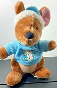 Roo Snowman 11" Plush Stuffed Animal Disney Store Exclusive Winnie the Pooh - Picture 1 of 7