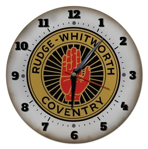 Rudge Whitworth Motos 250MM/25.4cm Diamètre Métal Horloge Murale,Garage,Horloge - Picture 1 of 1