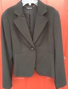 Women's TAHARI Black Career Blazer Jacket Sz 10 Business Work - Picture 1 of 5