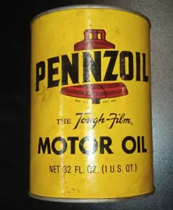 Vintage PENNZOIL Z-7 Motor Oil SAE-30 1 U.S. Quart 32oz Can FILLED/UNOPENED - Picture 1 of 6