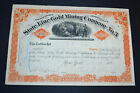 State Line Gold Mining Company No. 3 1881 antique stock certificate