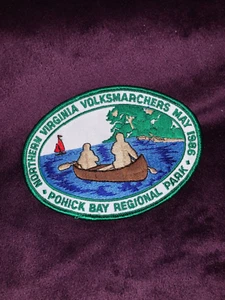 NORTHERN VIRGINIA VOLKSMARCHERS, POHICK BAY REGIONAL PARK  1986 vintage patch - Picture 1 of 3