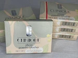 CLINIQUE 01 Barely Nude Sheer Powder Blusher - .27 OZ - Boxed - New - Picture 1 of 6