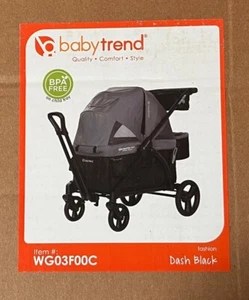 Baby Trend Navigator plus 2in1 Stroller Wagon, Dash Black WG03F00C - Picture 1 of 13