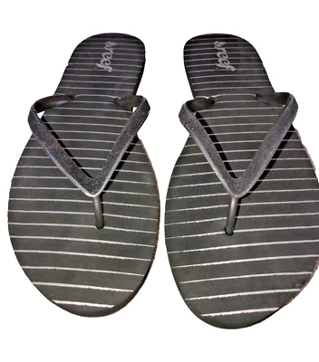 Chanclas para mujer Reef a rayas negras 11  Foto 1 de 4