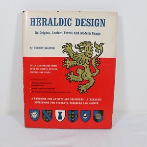 Heraldic Design By Hubert Allcock 1962 Vintage Hardcover
