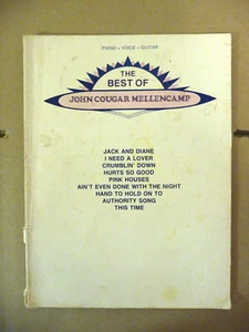 Songbook The Best of John Cougar Mellencamp Piano Voice Guitar Sheet Music Book - Picture 1 of 3