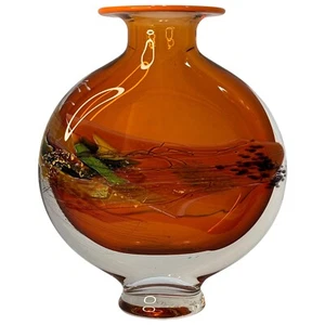 VFS GLASSHOUSE STUDIO ART GLAS VASE MARK MONSON MODERNIST - Bild 1 von 23