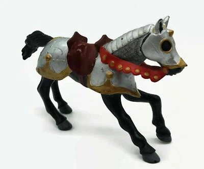 2001 Papo caballo blindado figura medieval juguete fantasía juego de simulación juguete Foto 1 de 4