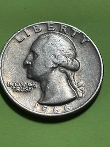 1966 Washington quarter - Picture 1 of 3