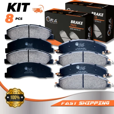 Front and Rear Disc Brake Pads for 2011 - 2018 Ram 3500 5.7L 6.7L Pickup - Image 1 of 4