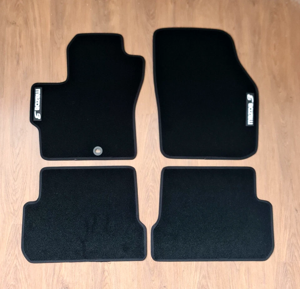 for Mazda 3 2004-2009 Car Floor Mats Velour Black Carpet Rugs Waterproof Liners - Изображение 1 из 4