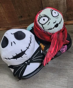 DISNEY Nightmare Before Christmas Womens Sz 9/10 Slippers Jack Skellington Sally - Picture 1 of 7