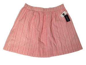 Gap Women's Red/White Striped Comfort Elastic Waist Lined Short Skirt Size M - Picture 1 of 8