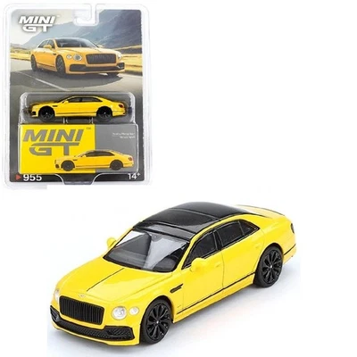 MINI GT BENTLEY CONTINENTAL FLY SPUR 1/64 AMARILLO DIECAST CAR MGT00955-3F Foto 1 de 4