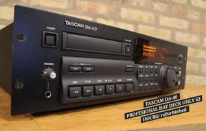 Tascam DA-40 Professional DAT deck only 63 hours serviced fully Functional - Picture 1 of 15