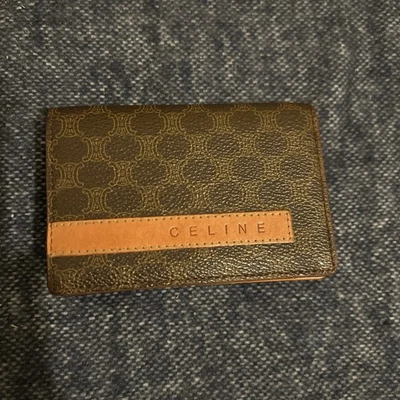 Cartera pequeña de lona Celine marrón triunfo Foto 1 de 4