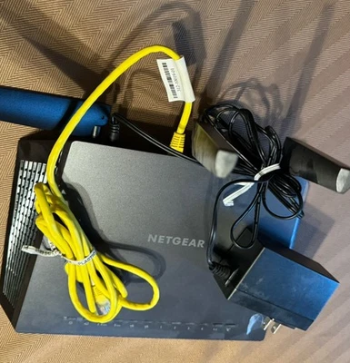 NETGEAR C7100 Nighthawk AC1900 WiFi Cable Modem Router Black - Image 1 of 4