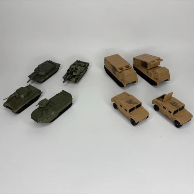 Mattel Matchbox 90's Army Bundle. Lot of 8. Missile Launcher, Humvee, Tanks, etc - Image 1 of 4