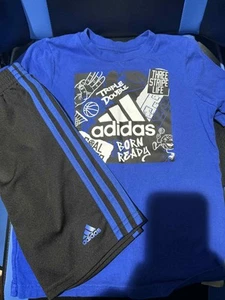 Adidas Boys’ Matching Set – Shirt and Shorts – Size 6 - Picture 1 of 3