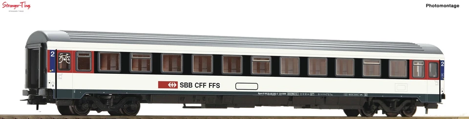 Roco Start SBB Bpm 2nd Class Eurocity Coach VI 1:87 Scale, HO Scale - Image 1 of 1
