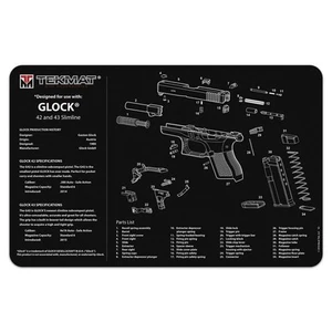 TekMat Glock 42/43 Gun Cleaning Mat Black Protect Your And Work Area, Oversize - Picture 1 of 3