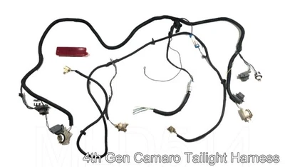 Arnés de cableado de lámpara de freno de luz trasera Chevy Camaro SS Z28 1998-2002 OEM Foto 1 de 4