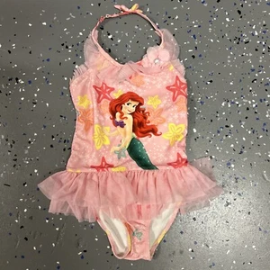 Disney Store Ariel Swimsuit Pink 1 Piece Youth Size 7/8 - Picture 1 of 4