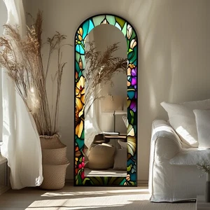 Stained Floor Mirror - Picture 1 of 12