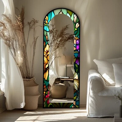 Stained Floor Mirror - Image 1 of 4