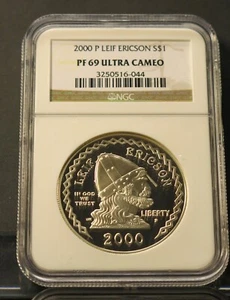 2000 P LEIF ERICSON PF 69 PROOF NGC. - Picture 1 of 1