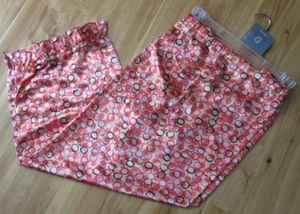 Relativity Womens XL Melon Circles Elastic/Drawstring Capri Pant NWT CUTE - Picture 1 of 5