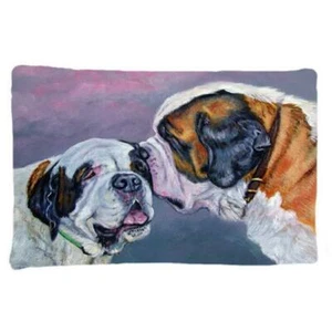 Carolines Treasures 7332PILLOWCASE Saint Bernard Whisperear Fabric Standard P... - Picture 1 of 1