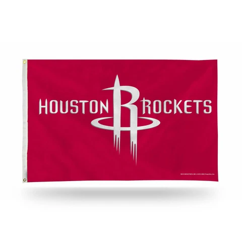 HOUSTON ROCKETS OFFICIAL NBA 3 X 5 BANNER FLAG WITH GROMMETS INDOOR OR OUTDOOR Cover