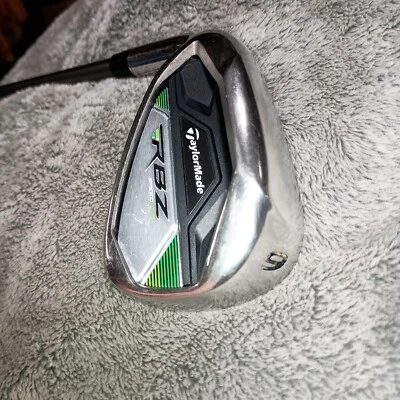 LH TaylorMade RBZ Speedlite Single 9-Iron 36.25" OEM 65g Graphite Shaft R-Flex  - Image 1 of 4