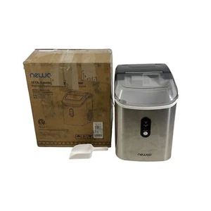 NewAir NIM026SSN0 Stainless Steel 26 lbs. Nugget Ice Maker for Countertop - Picture 1 of 13