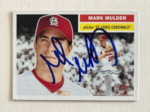 Mark Mulder Autographed 2005 Topps Heritage #4 In Person N167