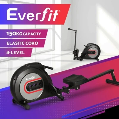 Everfit Rowing Machine Elastic Resistance Rower Exercise Home Gym Cardio Fitness - image 1 of 4