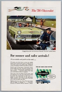 Pubblicità auto d'epoca Chevrolet General Motors 1956 10" x 6" 8895 - Foto 1 di 1