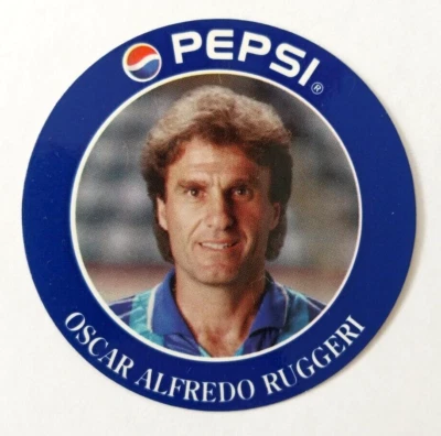 1995 Pepsi Team Argentina Oscar Ruggeri Ronda Promo Pegatina San Lorenzo Almagro Foto 1 de 3