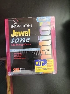 Imation Jewel Tone 25 CD Storage Cases NEW - Picture 1 of 5