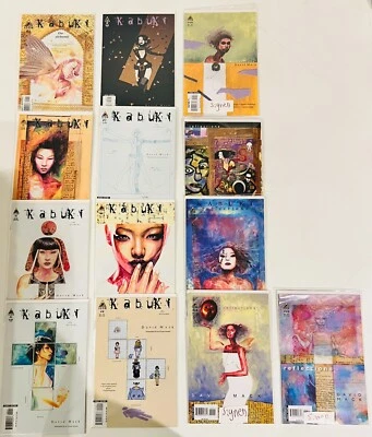 13 KABUKI THE ALCHEMY/ REFLECTIONS #1-14 SET (-1) ICON 2004 DAVID MACK 3X SIGNED - Image 1 of 4