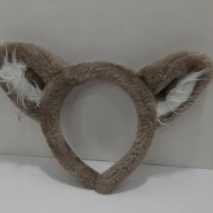 Great Wolf Lodge Wolf Ears Headband GC white tan brown plush furry souvenir - Picture 1 of 4
