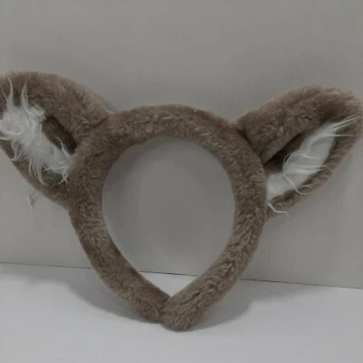 Diadema Great Wolf Lodge orejas de lobo GC blanco tostado marrón felpa recuerdo peludo  Foto 1 de 4