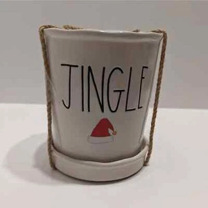 Rae Dunn "Jingle" Weihnachtsmütze Pflanzgefäß, Artisan Collection von Magenta Neu mit Etikett - Bild 1 von 8