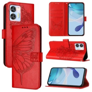 For Oukitel C36 / C35 Embossed Butterfly Leather Phone Case cover shell - Photo 1 sur 1