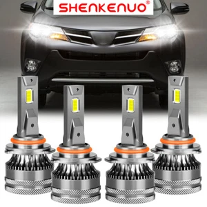 9005 Bombillas de faros LED para Toyota RAV4 2013 2014 2015 haz alto bajo 6000 k V15 - Imagen 1 de 12