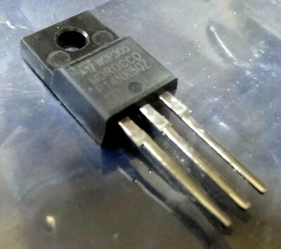 STP14NK50ZFP MOSFET 500V 14A TO-220FP P14NK50Z ST  - Image 1 of 2