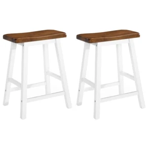 vidaXL Bar Stools 2 pcs Solid Wood - Picture 1 of 6