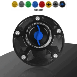 Keyless Fuel Tank Gas Cap Cover For Ducati 848 EVO 11-13 851 88-91 888 907 I.E. - Picture 1 of 12